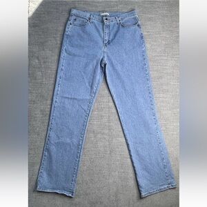 LEE RELAXED FIT BLUE JEANS SIZE 14 Long Y2K